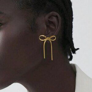 “Lauren” 🎀 Ribbon Bow Earrings Stainless Steel